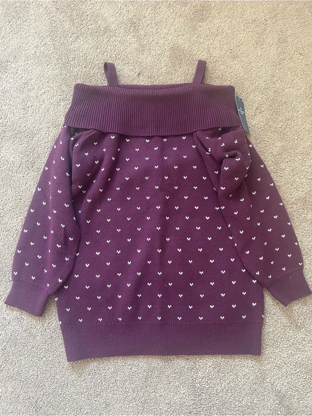Girls off the shoulder sweater